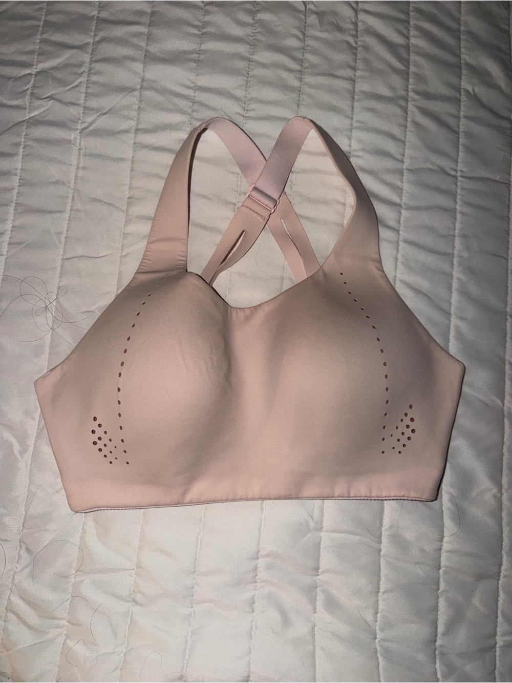 lululemon athletica Light Pink Seamless Cross-Back Sports Bra